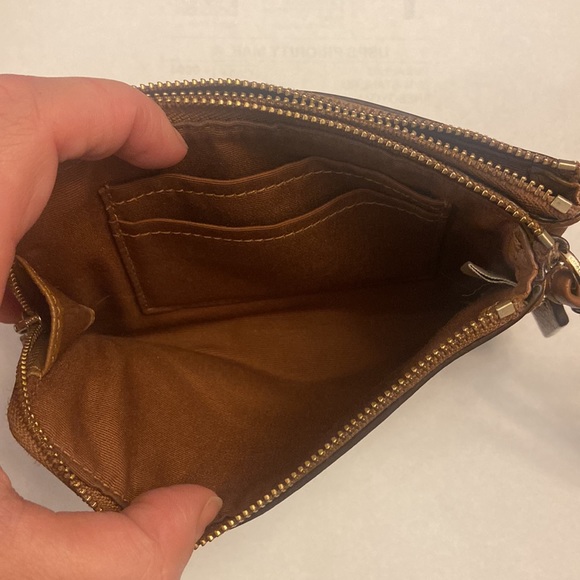 Coach LIKE NEW Double Zipper Wristlet - Picture 8 of 10